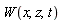 W(x, z, t)