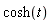 cosh(t)