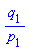 q[1]/p[1]