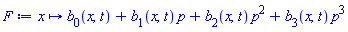 proc (x) options operator, arrow; b[0](x, t)+b[1](x, t)*p+b[2](x, t)*p^2+b[3](x, t)*p^3 end proc