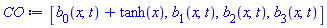 [b[0](x, t)+tanh(x), b[1](x, t), b[2](x, t), b[3](x, t)]