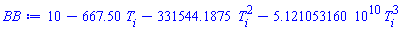 10-667.50*T[i]-331544.1875*T[i]^2-0.5121053160e11*T[i]^3