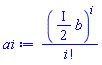 (((1/2)*I)*b)^i/factorial(i)