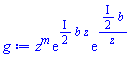 z^m*exp(((1/2)*I)*b*z)*exp(((1/2)*I)*b/z)