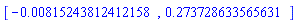 [HFloat(-0.008152438124121577), HFloat(0.2737286335656307)]