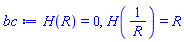 H(R) = 0, H(1/R) = R