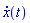 diff(x(t), t)