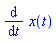 diff(x(t), t)