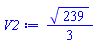 (1/3)*239^(1/2)
