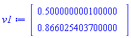 Vector(2, {(1) = .5000000001, (2) = .8660254037})