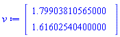 Vector(2, {(1) = 1.79903810565, (2) = 1.6160254040000002})