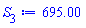 695.00