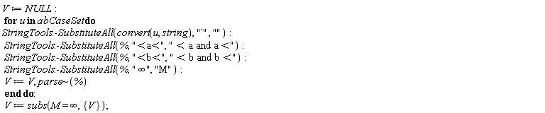 V := NULL: