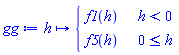proc (h) options operator, arrow; piecewise(h < 0, f1(h), 0 <= h, f5(h)) end proc