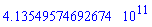 HFloat(4.135495746926739e11)