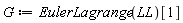 G := EulerLagrange(LL)[1]