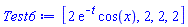 [2*exp(-t)*cos(x), 2, 2, 2]
