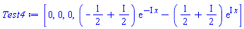 [0, 0, 0, (-1/2+(1/2)*I)*exp(-I*x)+(-1/2-(1/2)*I)*exp(I*x)]