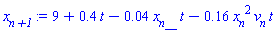 9+.4*t-0.4e-1*x__n__*t-.16*x__n^2*v__n*t