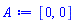 A := [0, 0]