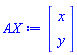 Vector(2, {(1) = x, (2) = y})