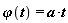 `&varphi;`(t) = a*t