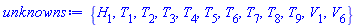 {H[1], T[1], T[2], T[3], T[4], T[5], T[6], T[7], T[8], T[9], V[1], V[6]}