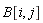 B[i, j]