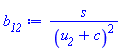 s/(u__2+c)^2