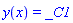 y(x) = _C1