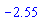 -2.55