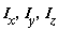 I__x, I__y, I__z