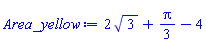 2*3^(1/2)+(1/3)*Pi-4