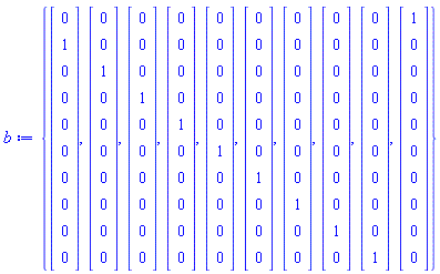 {Vector(10, {(1) = 0, (2) = 1, (3) = 0, (4) = 0, (5) = 0, (6) = 0, (7) = 0, (8) = 0, (9) = 0, (10) = 0}), Vector(10, {(1) = 0, (2) = 0, (3) = 1, (4) = 0, (5) = 0, (6) = 0, (7) = 0, (8) = 0, (9) = 0, (10) = 0}), Vector(10, {(1) = 0, (2) = 0, (3) = 0, (4) = 1, (5) = 0, (6) = 0, (7) = 0, (8) = 0, (9) = 0, (10) = 0}), Vector(10, {(1) = 0, (2) = 0, (3) = 0, (4) = 0, (5) = 1, (6) = 0, (7) = 0, (8) = 0, (9) = 0, (10) = 0}), Vector(10, {(1) = 0, (2) = 0, (3) = 0, (4) = 0, (5) = 0, (6) = 1, (7) = 0, (8) = 0, (9) = 0, (10) = 0}), Vector(10, {(1) = 0, (2) = 0, (3) = 0, (4) = 0, (5) = 0, (6) = 0, (7) = 1, (8) = 0, (9) = 0, (10) = 0}), Vector(10, {(1) = 0, (2) = 0, (3) = 0, (4) = 0, (5) = 0, (6) = 0, (7) = 0, (8) = 1, (9) = 0, (10) = 0}), Vector(10, {(1) = 0, (2) = 0, (3) = 0, (4) = 0, (5) = 0, (6) = 0, (7) = 0, (8) = 0, (9) = 1, (10) = 0}), Vector(10, {(1) = 0, (2) = 0, (3) = 0, (4) = 0, (5) = 0, (6) = 0, (7) = 0, (8) = 0, (9) = 0, (10) = 1}), Vector(10, {(1) = 1, (2) = 0, (3) = 0, (4) = 0, (5) = 0, (6) = 0, (7) = 0, (8) = 0, (9) = 0, (10) = 0})}
