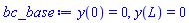 y(0) = 0, y(L) = 0