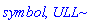 symbol, ULL
