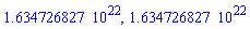 0.1634726827e23, 0.1634726827e23