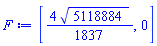 [(4/1837)*5118884^(1/2), 0]