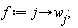 f := proc (j) options operator, arrow; w[j] end proc