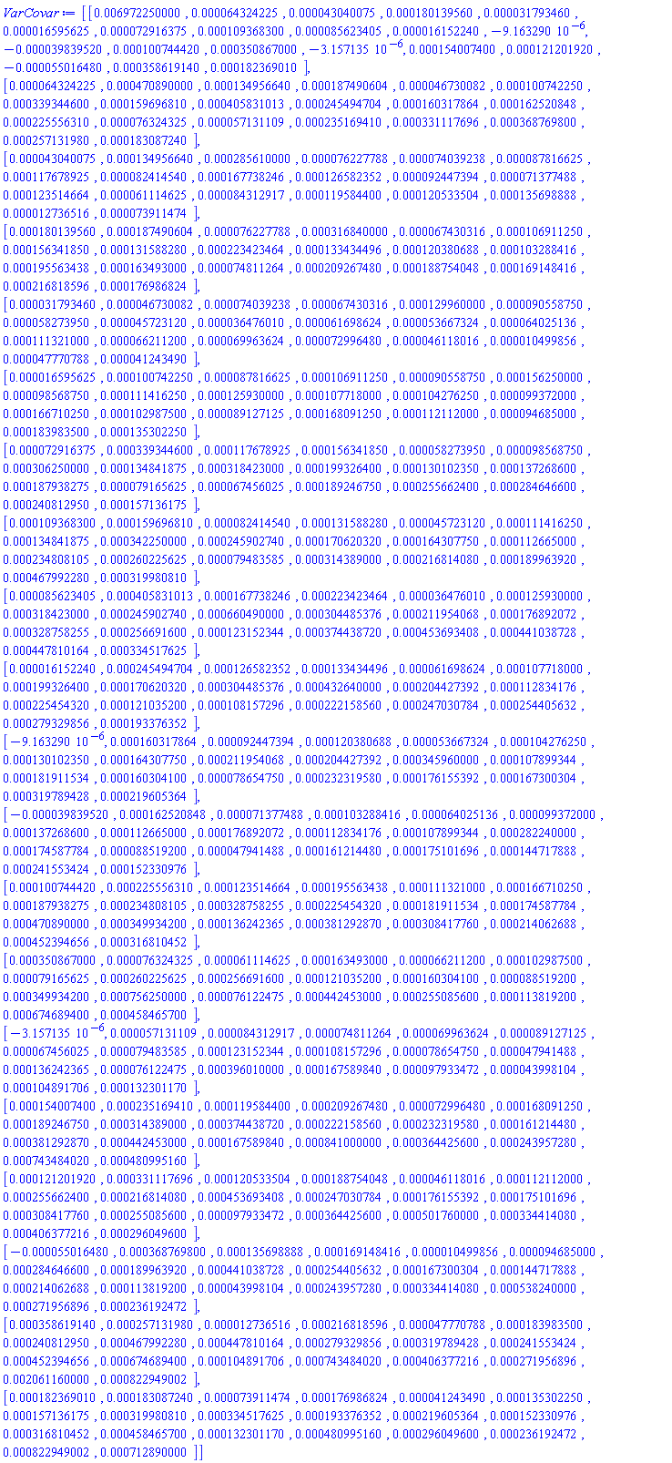 Matrix(%id = 18446745808732146254)