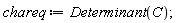 chareq := Determinant(C)