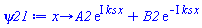 proc (x) options operator, arrow; A2*exp(I*ks*x)+B2*exp(-I*ks*x) end proc