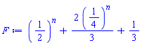 (1/2)^n+(2/3)*(1/4)^n+1/3