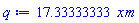 17.33333333*x*m
