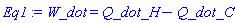 W_dot = Q_dot_H-Q_dot_C