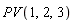 PV(1, 2, 3)
