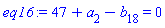 47+a[2]-b[18] = 0