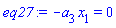 -a[3]*x[1] = 0