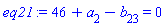 46+a[2]-b[23] = 0
