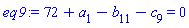 72+a[1]-b[11]-c[9] = 0